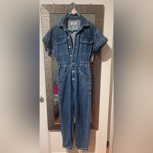 Free people Jean jumpsuit size XS